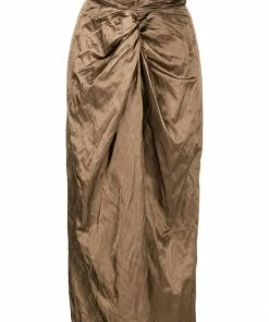 Vince 'Wrapped Detail Midi Skirt' New In