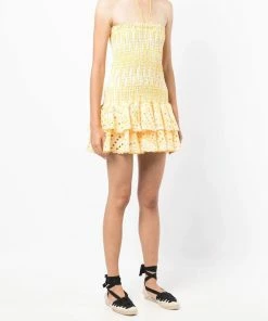 Charo Ruiz Yellow 'Megan' Short Dress Clothing