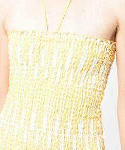 Charo Ruiz Yellow 'Megan' Short Dress Clothing