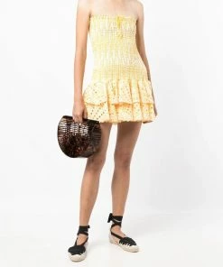 Charo Ruiz Yellow 'Megan' Short Dress Clothing