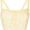 Charo Ruiz Yellow 'Tessa' Crop Top Clothing