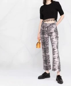 Ganni 'Zebra Jeans'