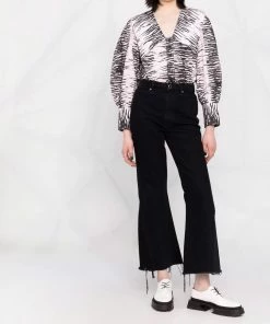 Ganni 'Zebra Stripe Shirt'