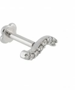 Maria Black Accessories 'Diamond Wave Labret' Stud Earring